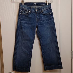 7 for all Mankind Cropped Jeans Size 24
